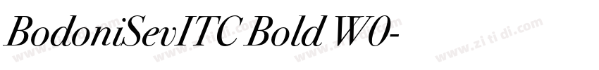 BodoniSevITC Bold W0字体转换